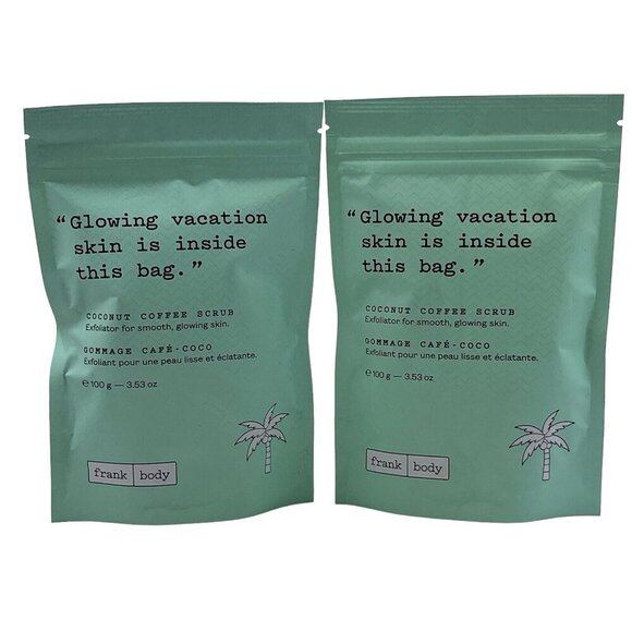 Frank Body Coconut Coffee Scrub Full Body Exfoliator 3.53oz Lot Of 2 - Picture 1 of 2